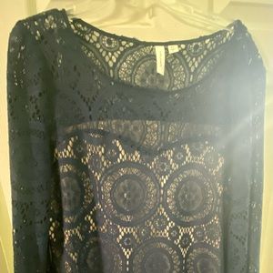 Navy blue cocktail dress